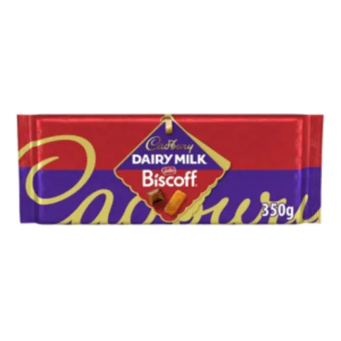 Cadbury Dairy Milk Biscoff Chocolate Bar 350g