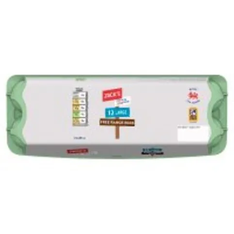 Jacks Large Free Range Eggs 12 Pack