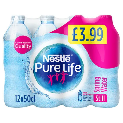Pure Life Spring Water Still 12 x 500ml